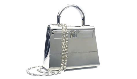 sterling silver hermes bag|hermes kelly diamond bag.